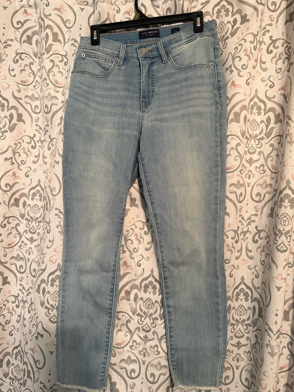 Lucky Brand Light Wash Mid Rise Skinny Jeans Light Blue Stretch Denim